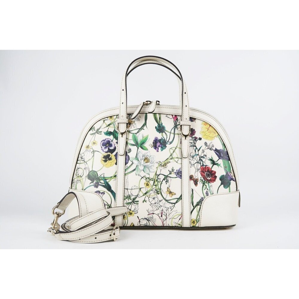 GUCCI Flora Flower Shoulder Handbag Floral Bag